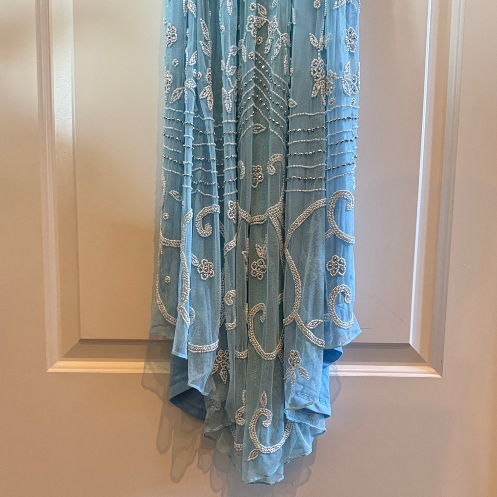 Jovani Light Blue Embellished Prom/ Winter Formal Gown - Picture 7 of 8